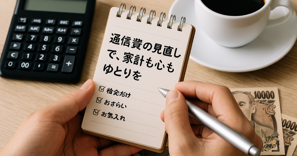 まとめ：通信費の見直しで、家計にも心にもゆとりを-1
