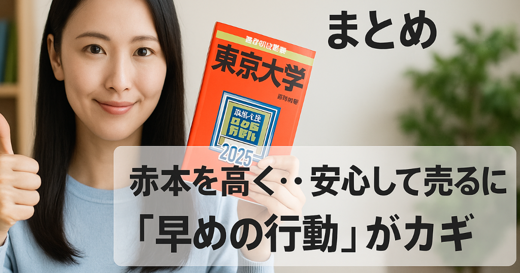 まとめ｜赤本を高く・安心して売るには「早めの行動-1