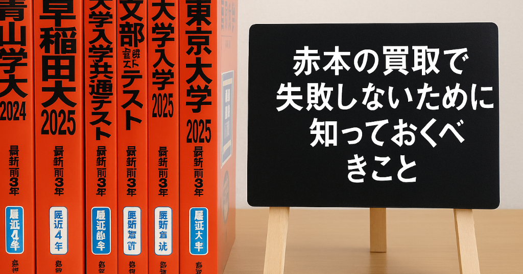 赤本の買取で失敗しないために知っておくべきこと-1